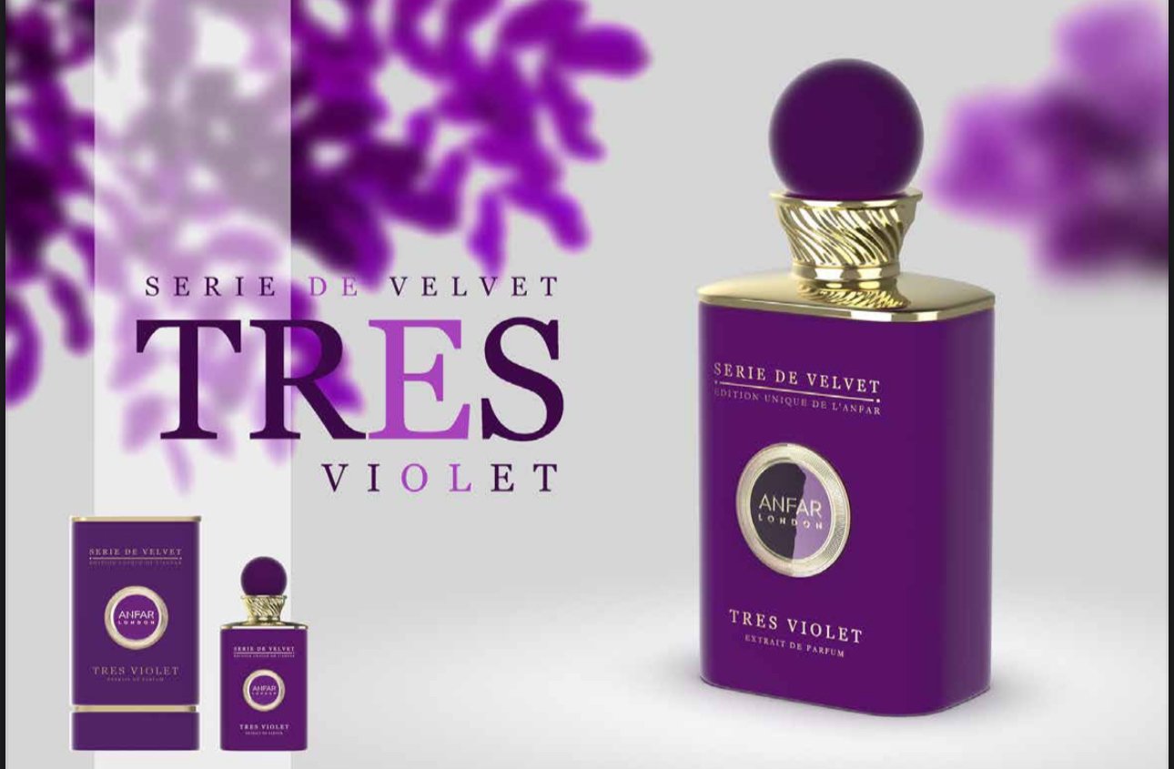 Tres Voilet Anfar London 100 ml extrait de parfum - Image 2